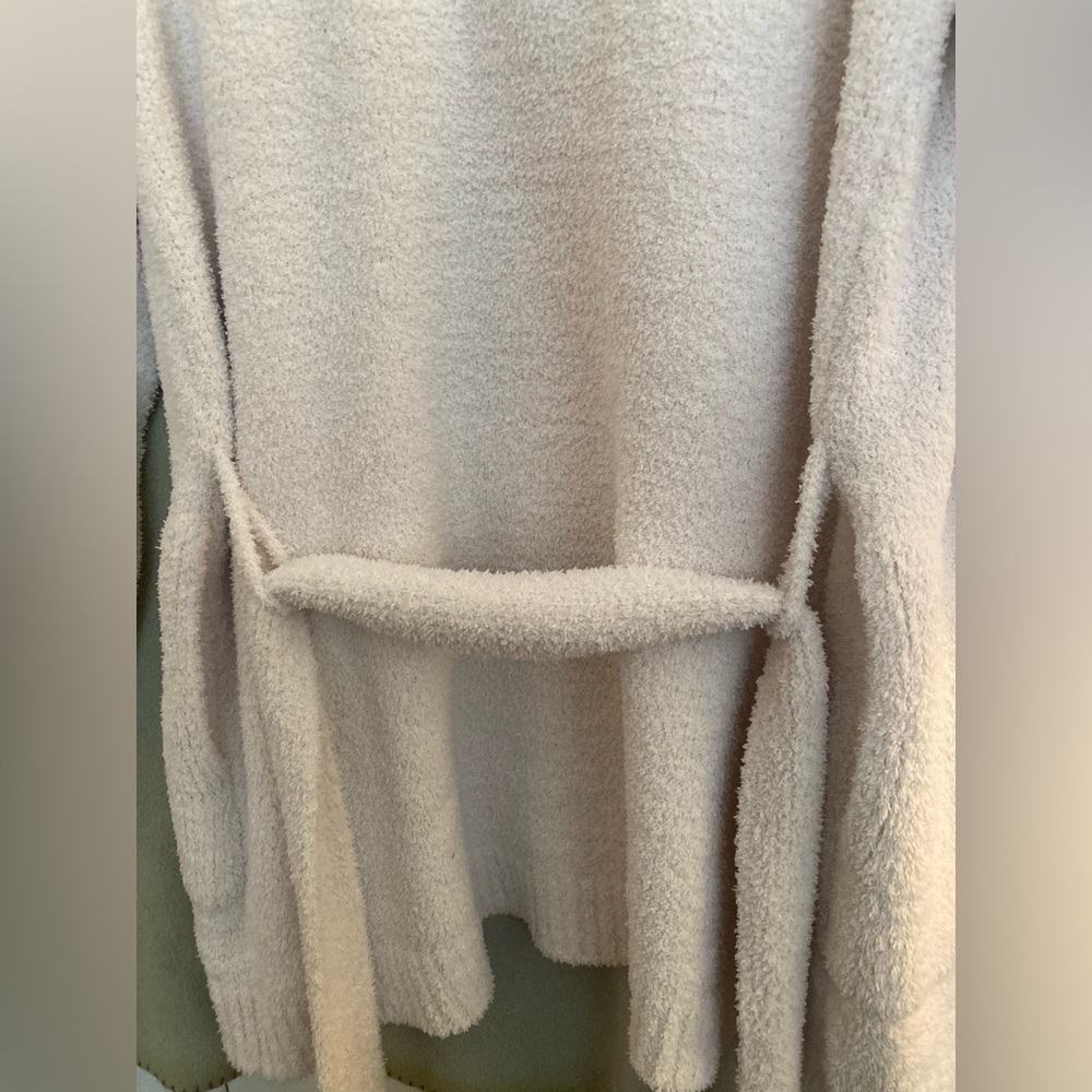NWT Softies Cream Ultra Soft Belted Cardigan Sweater size L/XL - Picture 7 of 11